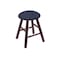Holland Bar Stool Co Oak Vanity Stool, Dark Cherry Finish, Graph Tidal Seat RC18OSDC014 - alternate 1